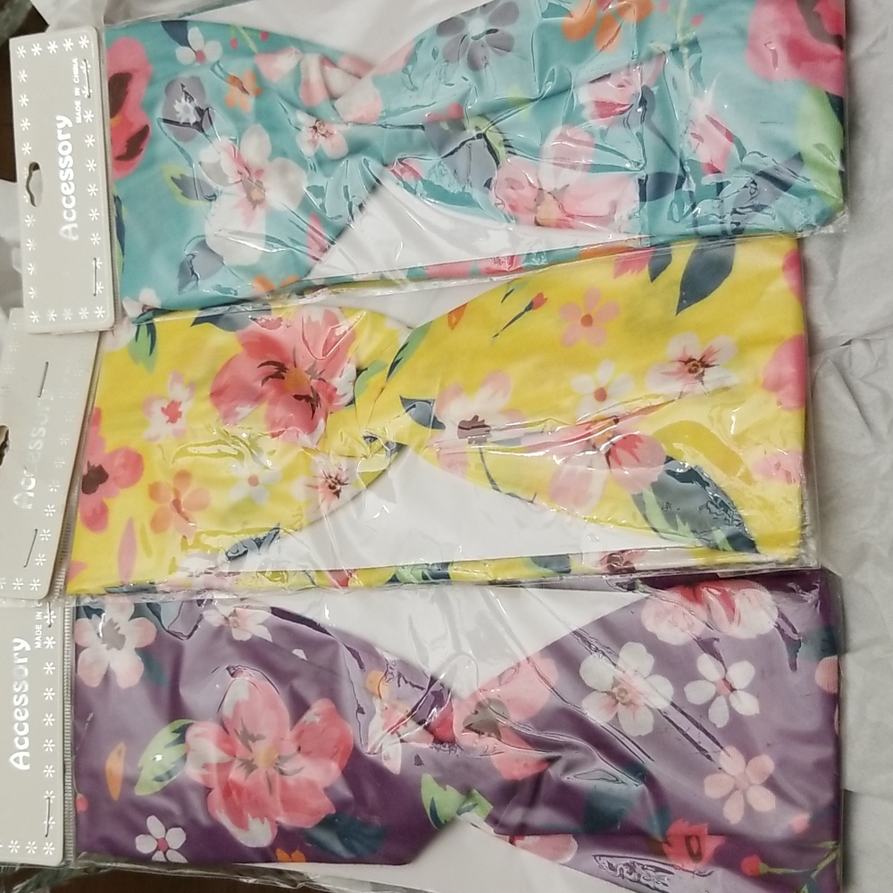Set of 3 cloth headbands